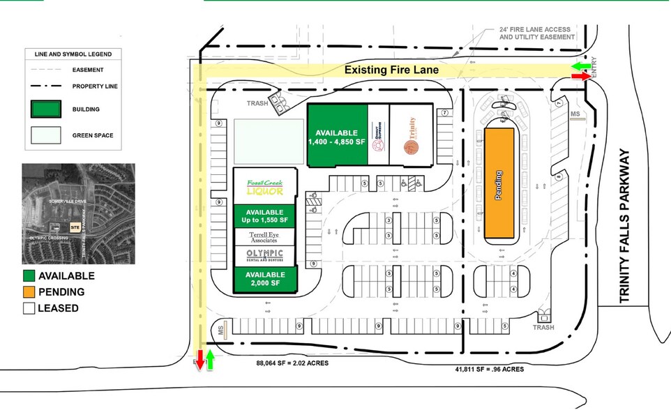 More Photos Of NWQ of Trinity Falls Pkwy & Olympic Crossing, McKinney Freestanding For Lease