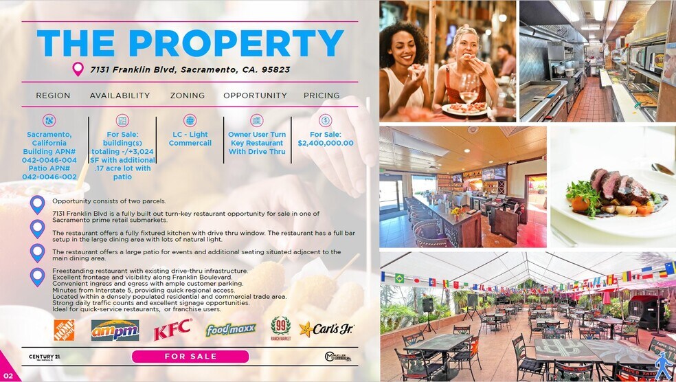 More Photos Of 7131 Franklin Blvd, Sacramento Restaurant For Sale