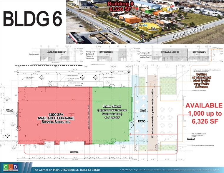 More Photos Of The Corner on Main, Buda Restaurant For Lease