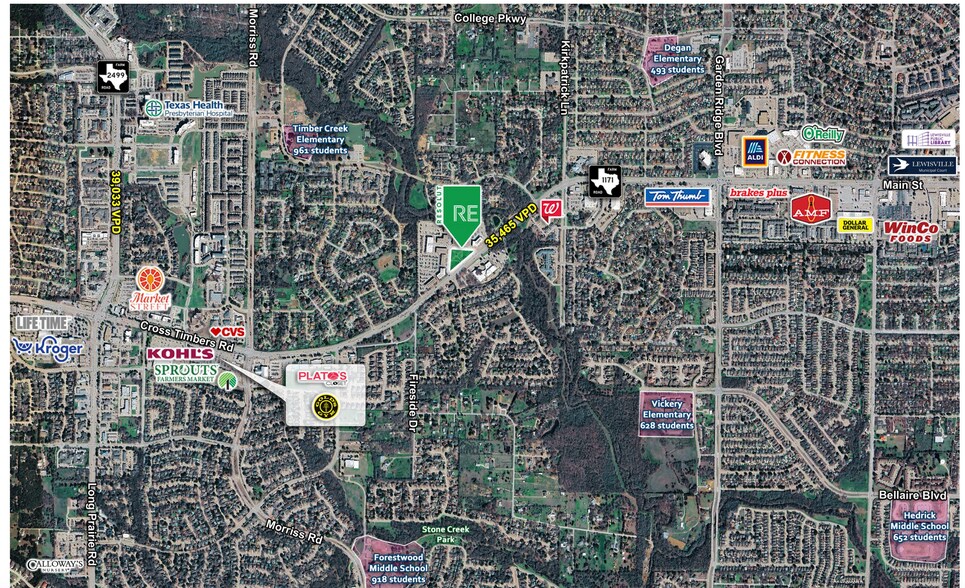 More Photos Of NEC Parker Square and Cross Timbers Road, Flower Mound Land For Sale