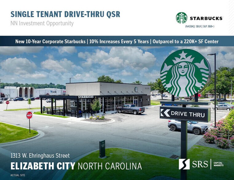 Primary Photo Of 1313 W Ehringhaus St, Elizabeth City Fast Food For Sale