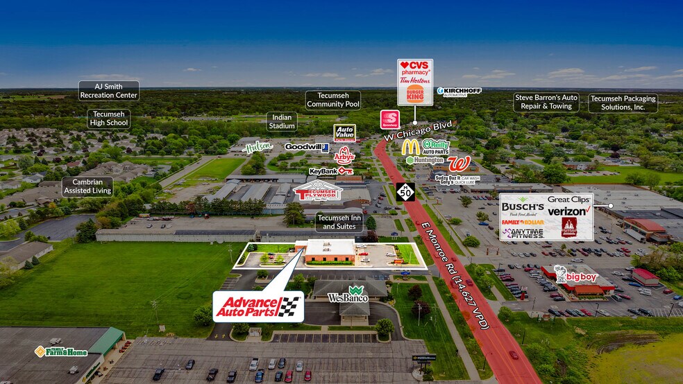 More Photos Of 1447 W Chicago Blvd, Tecumseh Freestanding For Sale