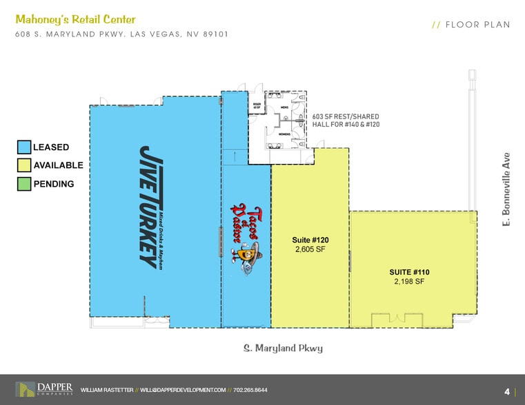 More Photos Of 608 S Maryland Pkwy, Las Vegas Storefront For Lease