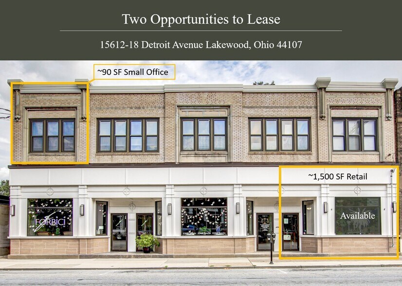 Primary Photo Of 15612-15618 Detroit Ave, Lakewood Storefront Retail Office For Lease
