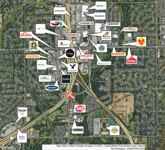 More Photos Of 1032 N Rangeline Rd, Carmel Land For Lease