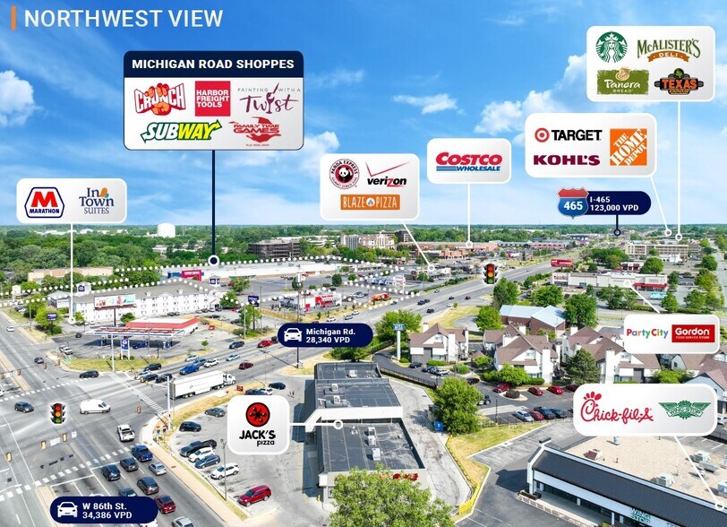 More Photos Of 8752 Michigan Rd, Indianapolis Department Store For Lease