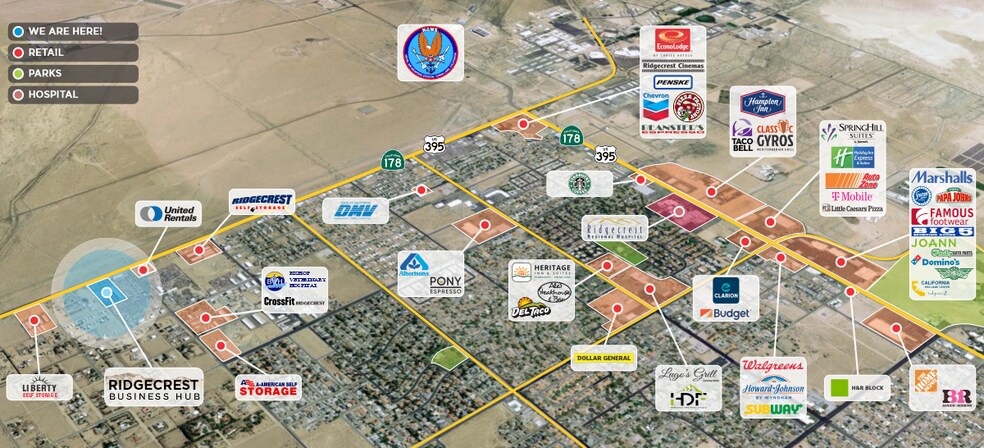 More Photos Of 1353-1363 Inyokern Rd, Ridgecrest Showroom For Lease