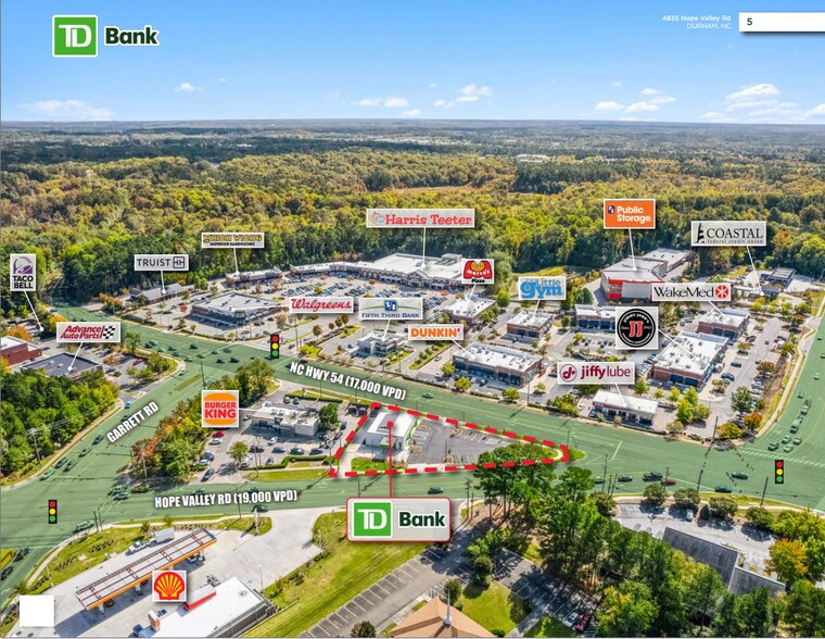 More Photos Of 4835 Hope Valley Rd, Durham Bank For Sale