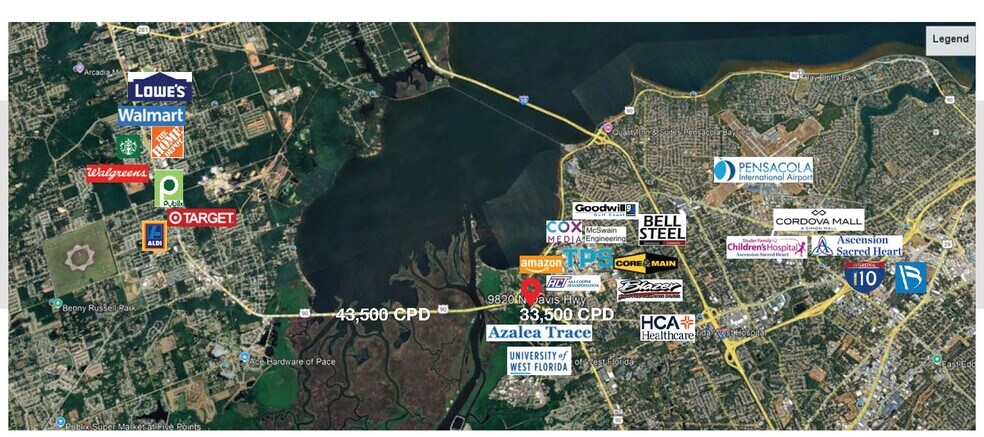 More Photos Of 9820 Davis Hwy, Pensacola Land For Sale