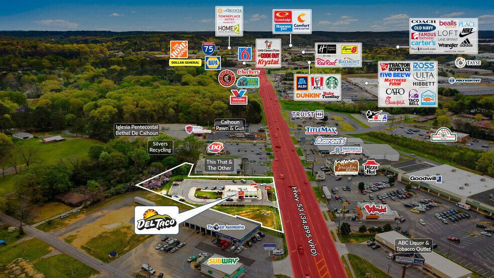 More Photos Of 250 Highway 53 E, Calhoun Fast Food For Lease
