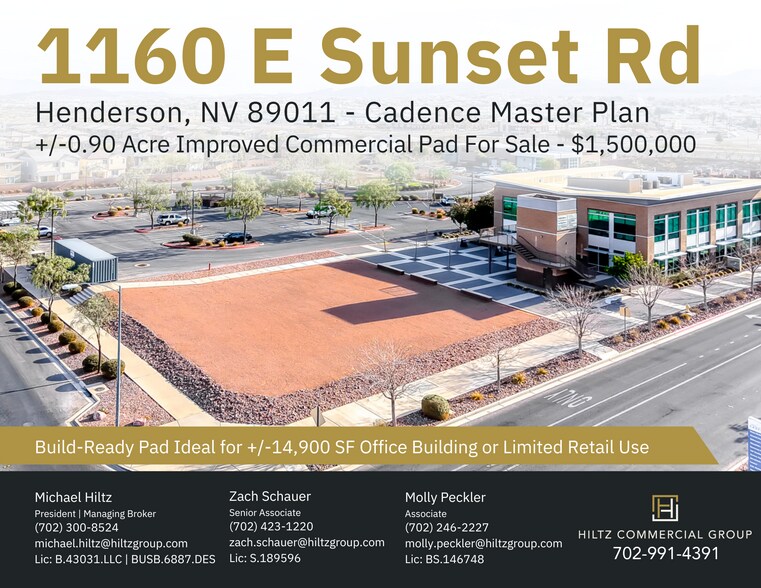 Primary Photo Of 1160 E Sunset Rd, Henderson Land For Sale
