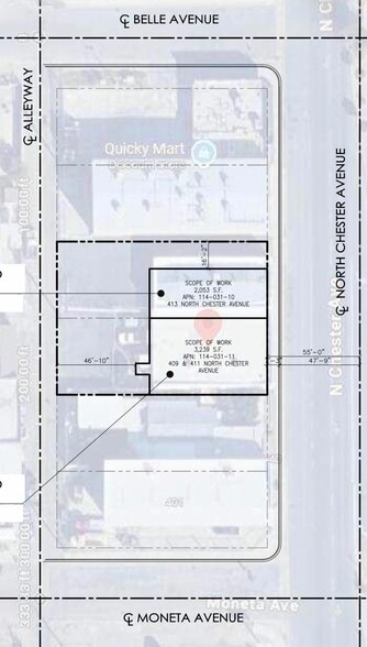 More Photos Of 409-413 N Chester Ave, Bakersfield Auto Repair For Lease