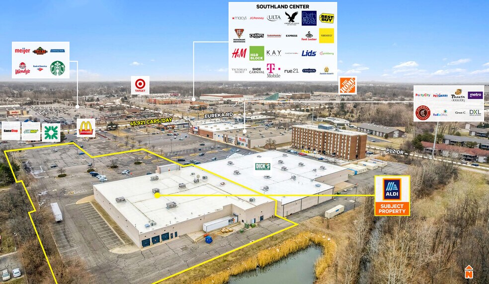 More Photos Of 23351 Eureka Rd, Taylor Freestanding For Lease