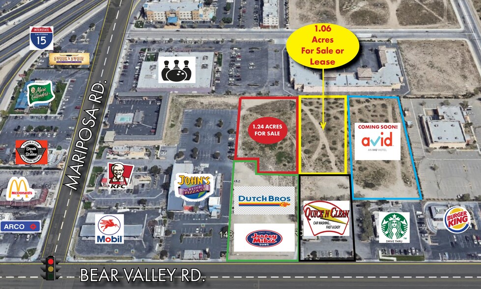 More Photos Of Bear Valley Rd & Mariposa Rd, Victorville Land For Lease