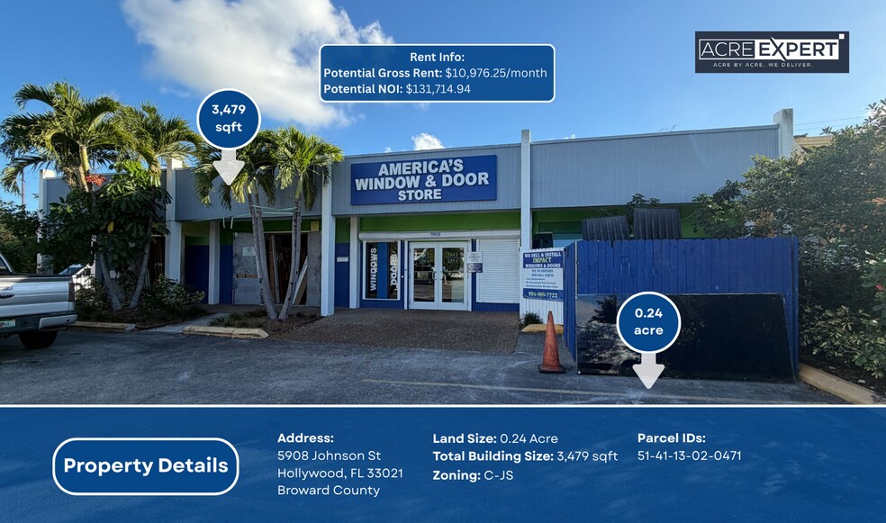 Primary Photo Of 5908 Johnson St, Hollywood Light Manufacturing For Sale