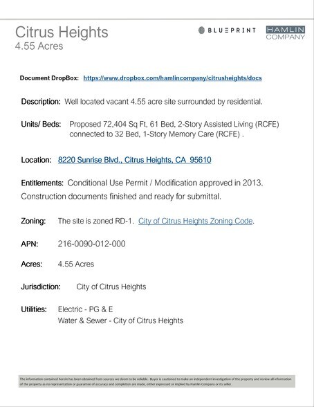 More Photos Of 8220 Sunrise Blvd, Citrus Heights Land For Sale