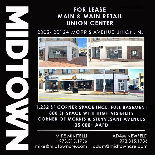 More Photos Of 2002 Morris Ave, Union Township Storefront Retail Office For Lease