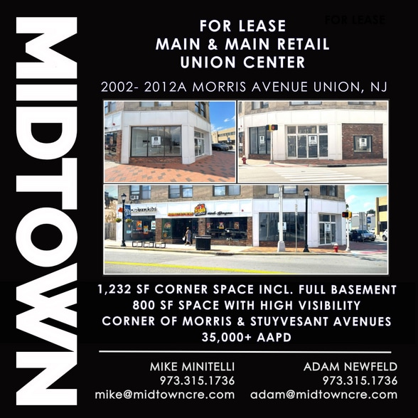 More Photos Of 2002 Morris Ave, Union Township Storefront Retail Office For Lease