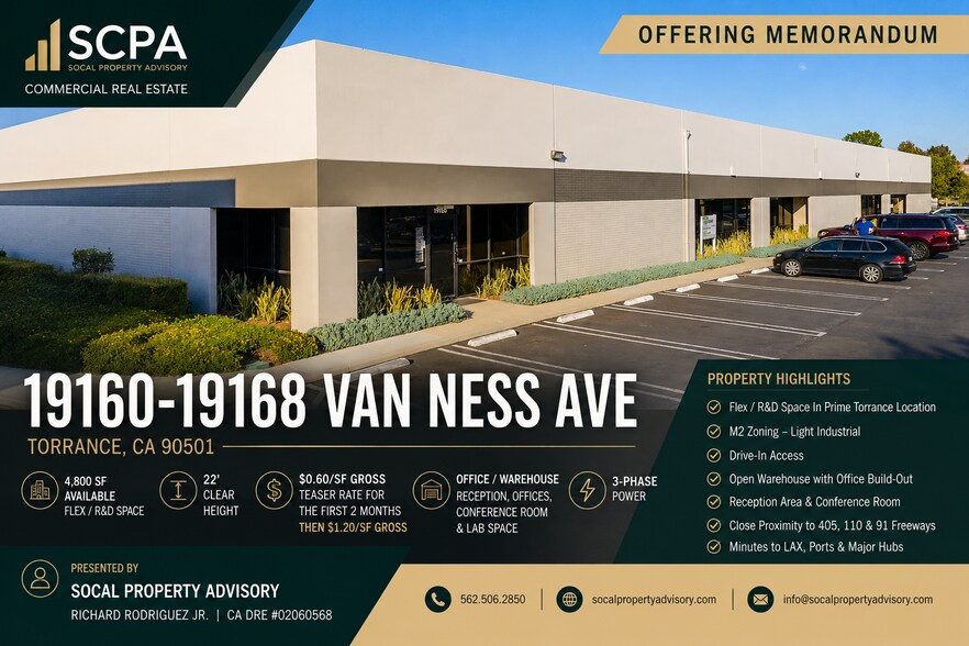 Primary Photo Of 19160-19168 Van Ness Ave, Torrance Research And Development For Lease