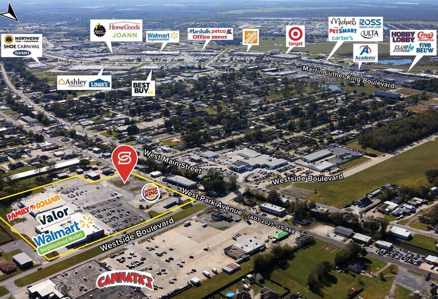 Primary Photo Of 6443 W Park Ave, Houma Land For Sale