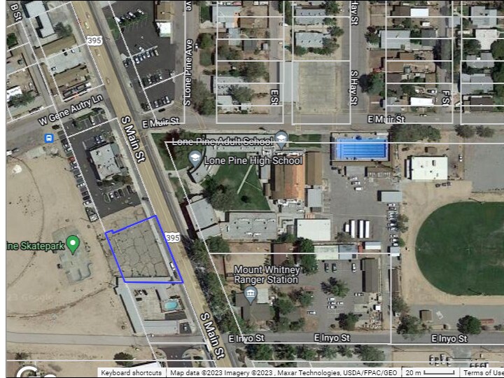 Primary Photo Of 605 Main Street, Lone Pine Land For Sale