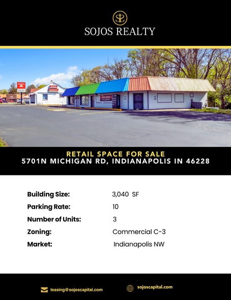 Primary Photo Of 5701 N Michigan Rd, Indianapolis Freestanding For Sale