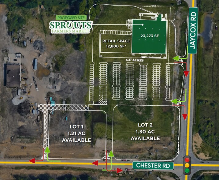 More Photos Of NWC Chester Rd & Jaycox Rd, Avon Land For Lease