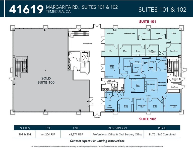 More Photos Of 41619 Margarita Rd, Temecula Medical For Sale