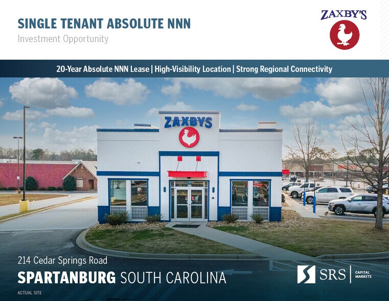 Primary Photo Of 214 Cedar Springs Rd, Spartanburg Fast Food For Sale