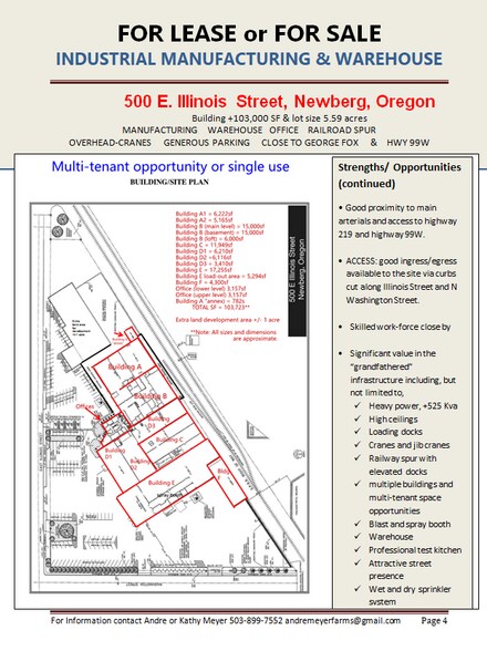 More Photos Of 500 E Illinois St, Newberg Manufacturing For Sale