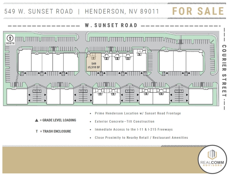 More Photos Of 549 W Sunset Rd, Henderson Warehouse For Sale