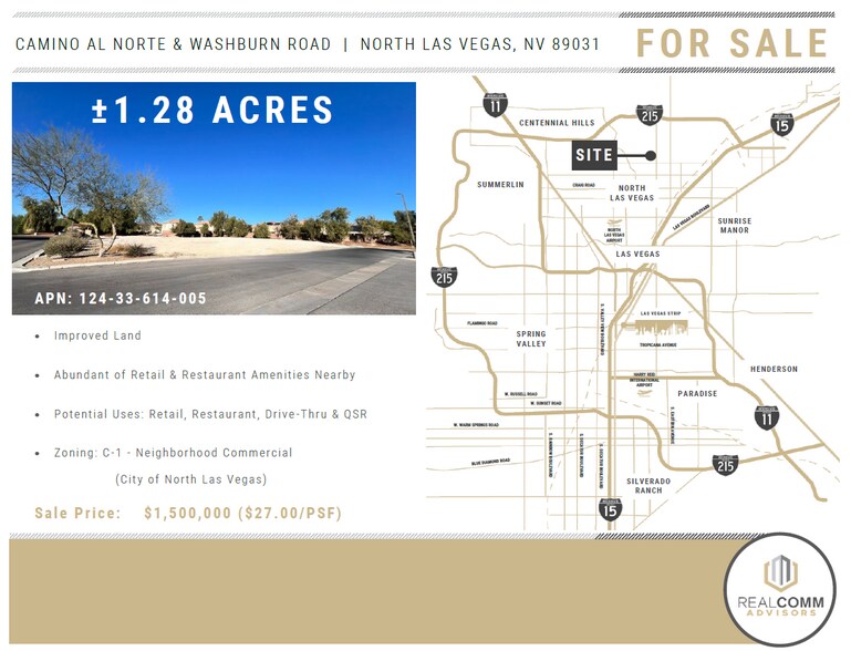 More Photos Of Camino Al Norte, North Las Vegas Land For Sale