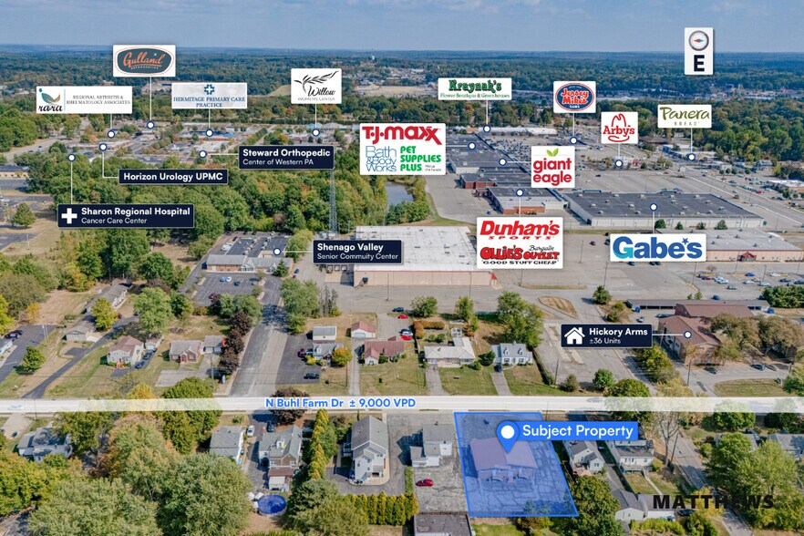 More Photos Of 175 N Buhl Farm Dr, Hermitage Medical For Sale