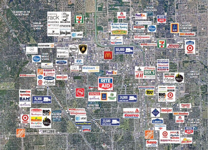 More Photos Of 1301 W 14 Mile Rd, Clawson Freestanding For Lease