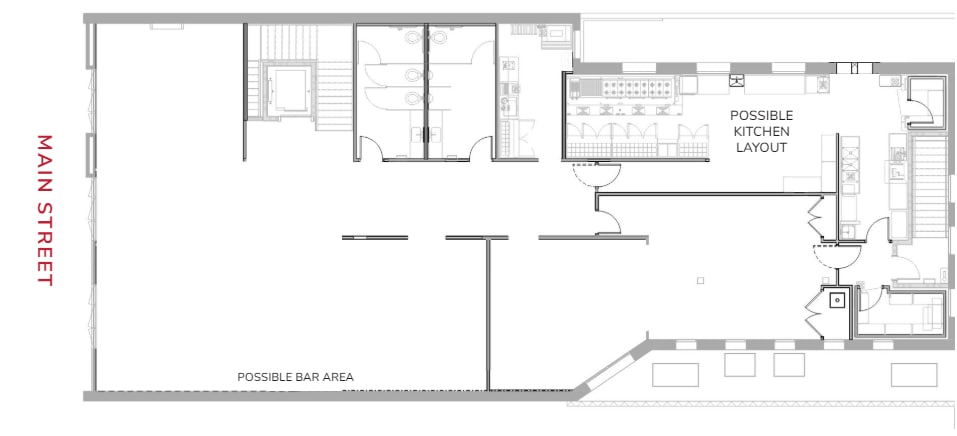 More Photos Of 215 W Main St, Visalia Restaurant For Lease