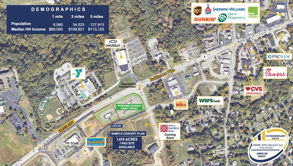 More Photos Of 1278 W Baltimore Pike, Media Land For Lease