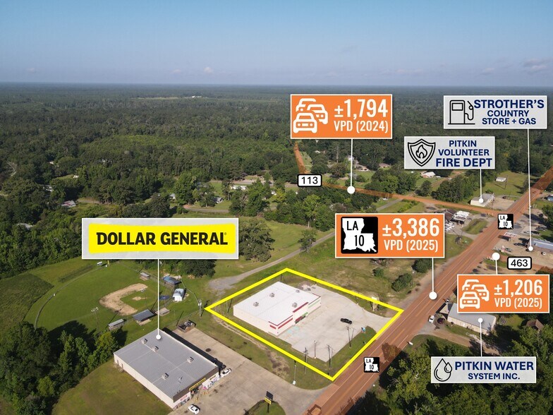 More Photos Of 12884 Highway 10, Pitkin Storefront Retail Office For Lease