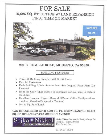 More Photos Of 201 E Rumble Rd, Modesto Office For Sale