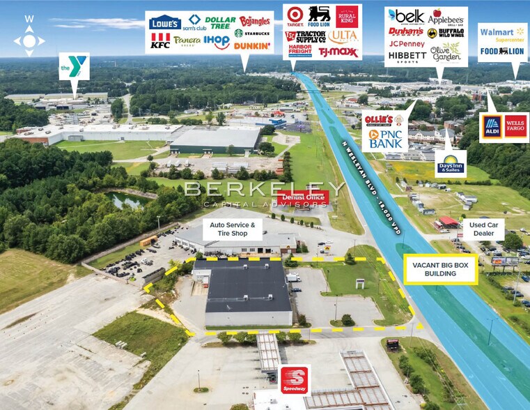 More Photos Of 1473 N Wesleyan Blvd, Rocky Mount Freestanding For Sale