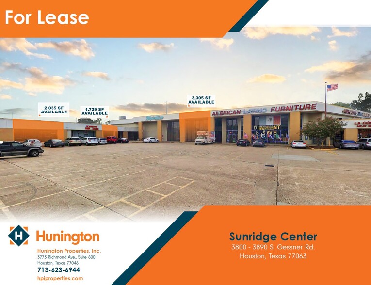 Primary Photo Of 3800-3892 S Gessner Rd, Houston Storefront For Lease