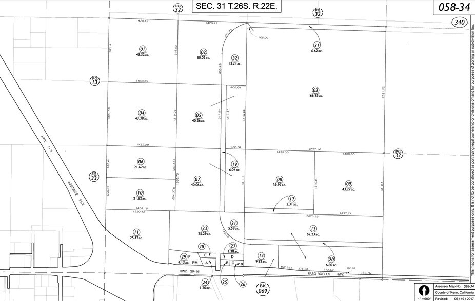 More Photos Of Hwy 46 & I-5, Lost Hills Land For Sale