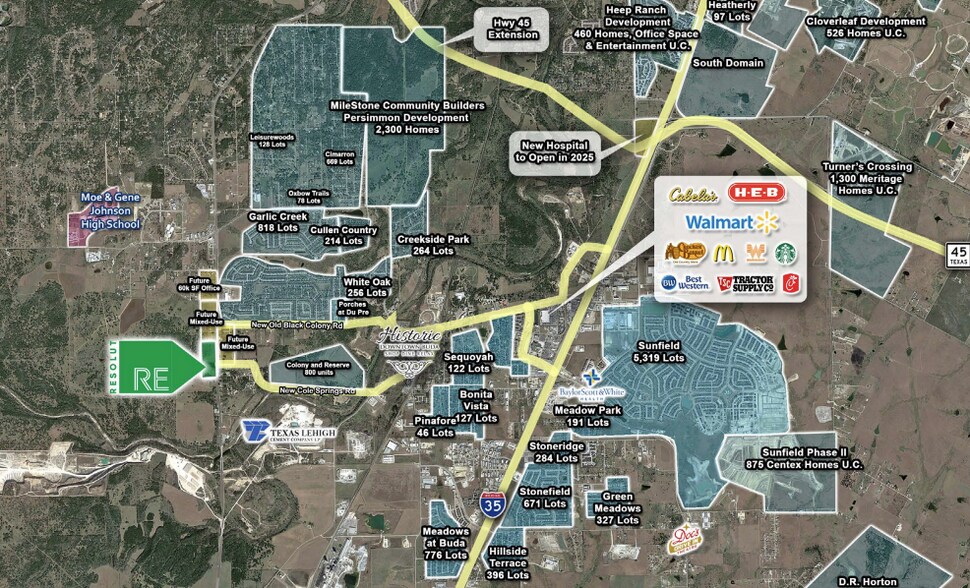 More Photos Of FM 1626, Buda Land For Lease