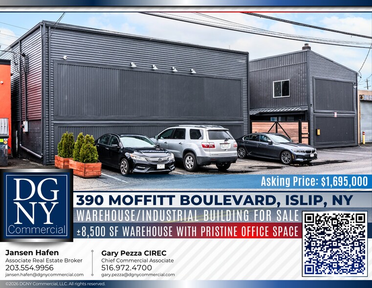 Primary Photo Of 390 Moffitt Blvd, Islip Warehouse For Sale