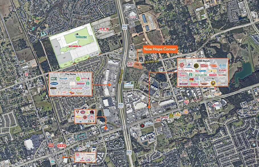 More Photos Of Hwy 183A & New Hope Dr, Cedar Park Land For Lease