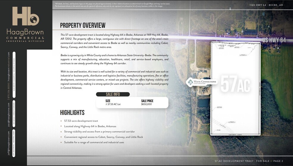More Photos Of 1169 Hwy 64, Beebe Land For Sale