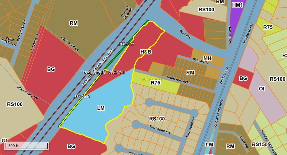 More Photos Of Peachtree Industrial Boulevard, Sugar Hill Land For Sale