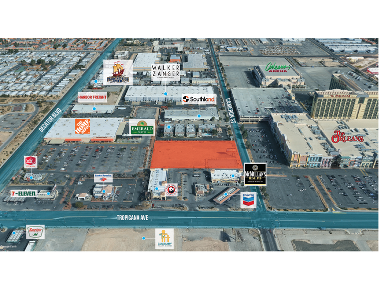 Primary Photo Of Tropicana Ave @ Cameron St., Las Vegas Land For Sale