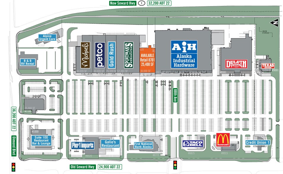 More Photos Of 8571-8701 Old Seward Hwy, Anchorage General Retail For Lease