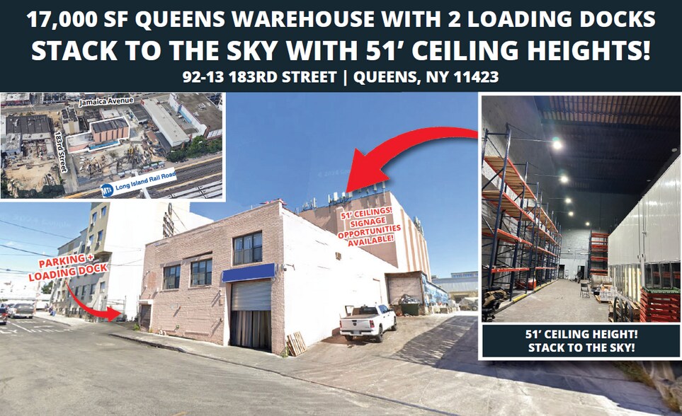 Primary Photo Of 9213 183rd St, Hollis Warehouse For Lease