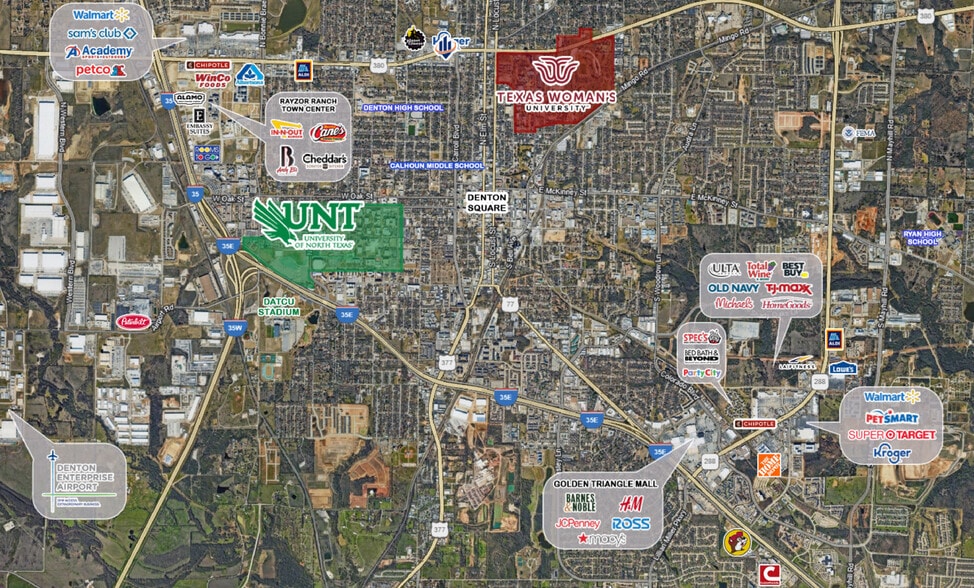 More Photos Of 501-511 W University Dr, Denton Unknown For Lease